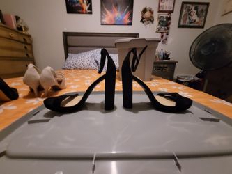 Black 4" Sandal Strappy Shoes