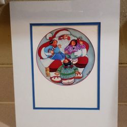 Barbara Lavallee Signed Print Sealed Mukluk Claus