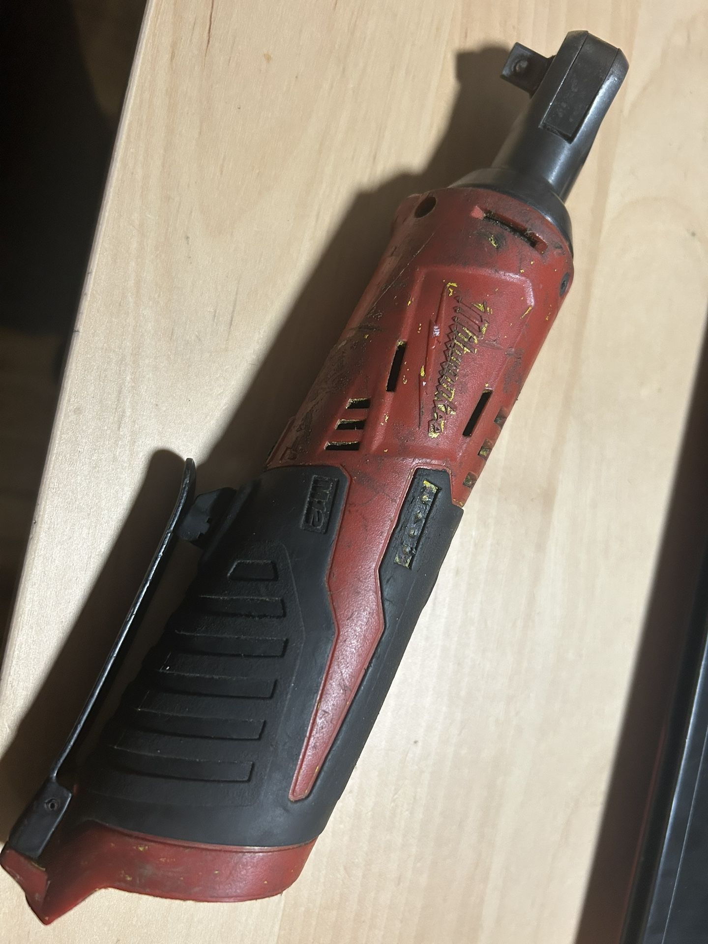 Firm! Milwaukee M12 12 volt cordless 3/8" ratchet Tool Only No Charger No Battery