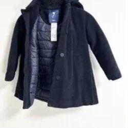 Jacadi Navy Wool Jacket For Girls Size 5 