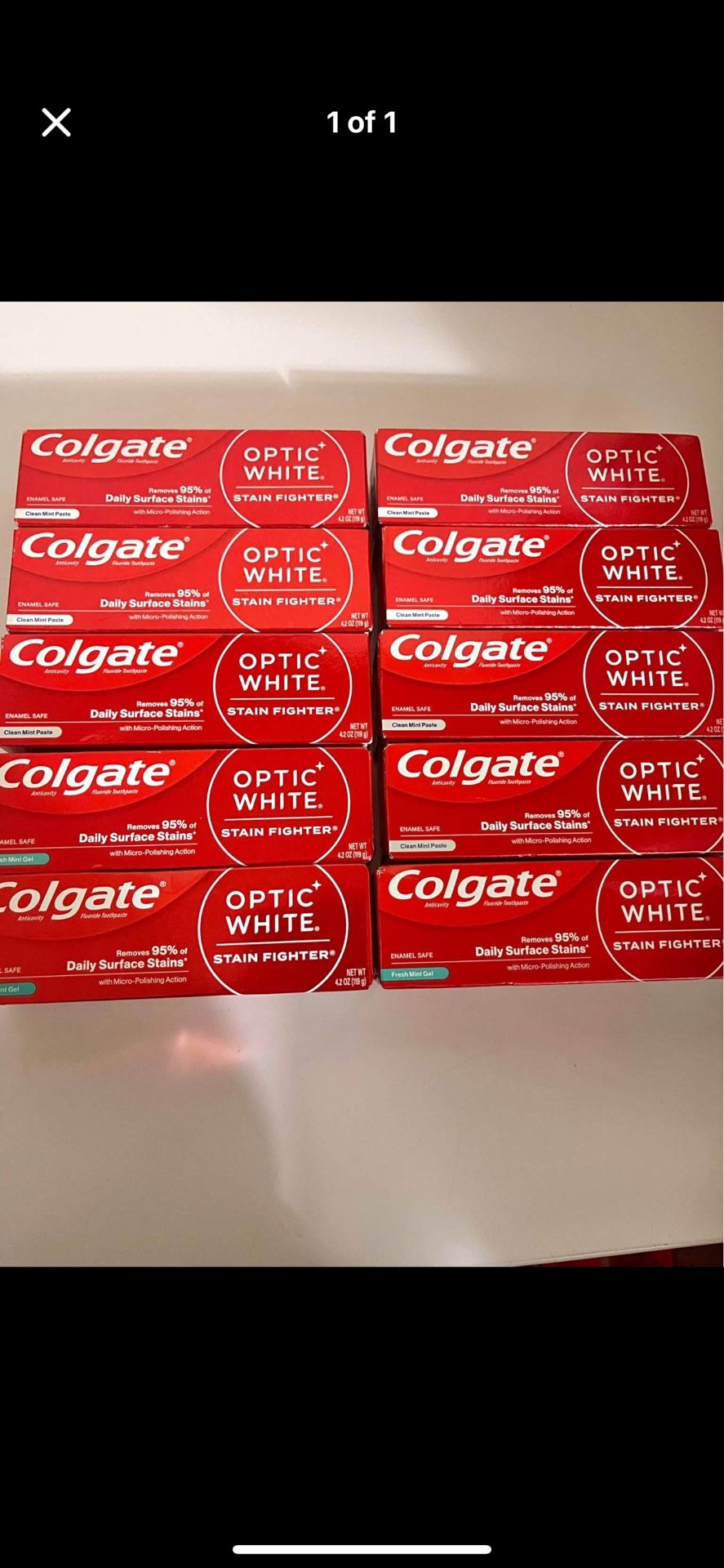 10/$20 Colgate Optic White Toothpaste