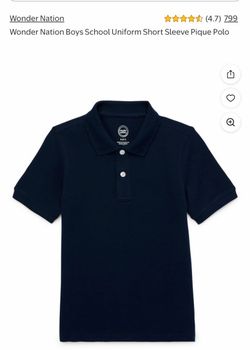 Boys size 8 uniform shirt for school