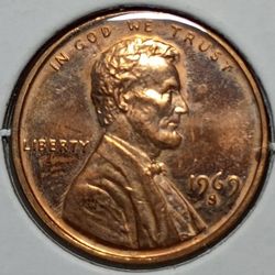 1969 Double Die Proof Lincoln Cent