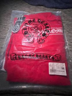 Chrome heart red graphic T-shirt size m