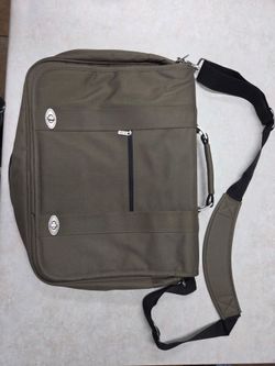 Olive Green Nylon Messenger Bag