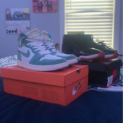 Sneaker Bundle- Air Jordan 1 “Turbo Green” and Air Jordan 11 “Bred”