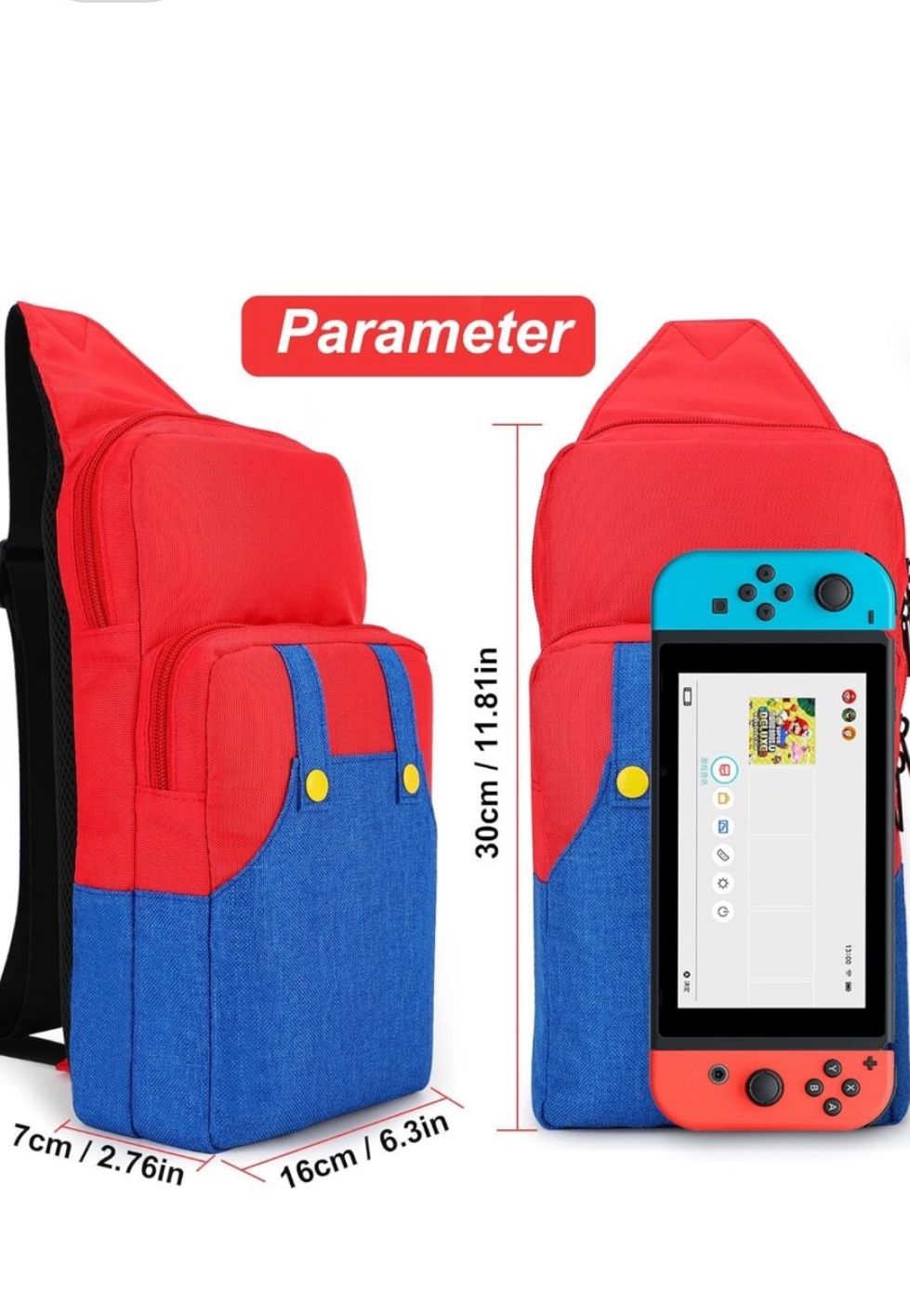 New Super Mario Nintendo Cross Game Bag