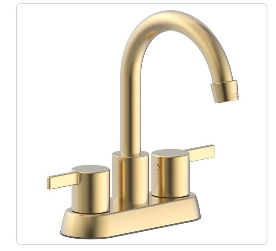 Gold bathroom faucet