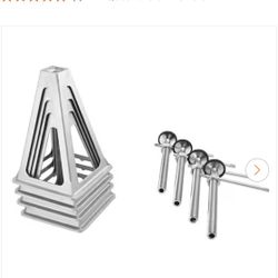 BRAND NEW IN BOX SKYSHALO RV Stabilizer Jacks, 4 Pack Aluminum RV Leveling Jacks, RV Stack Jacks for RV Travel Trailer Camper, Single Screw Jack