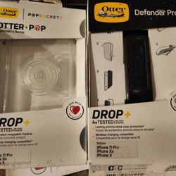 2 otterbox cases 1 defender pro 1 otterpop case iPhone 11pro xs or x