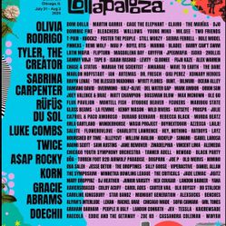 2 LOLLAPALOOZA TICKETS 