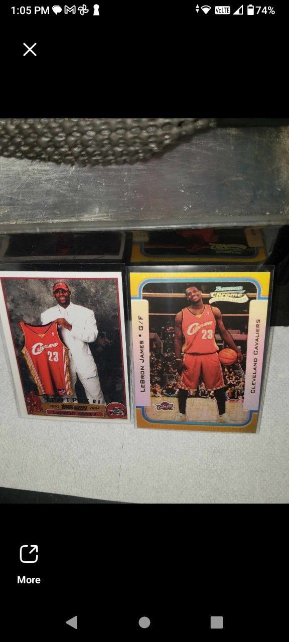 LEBRON JAMES NOVELTY ROOKIE CARDS 2x $20