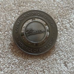 VINTAGE CADILLAC HERITAGE OF OWNERSHIP GRILL MEDALLION