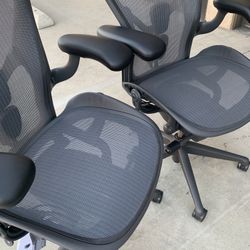 Aeron Chairs, (remastered )Size B, Basically Brand New 