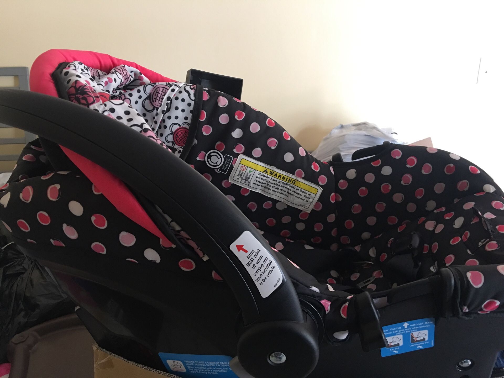 Infant car seat.