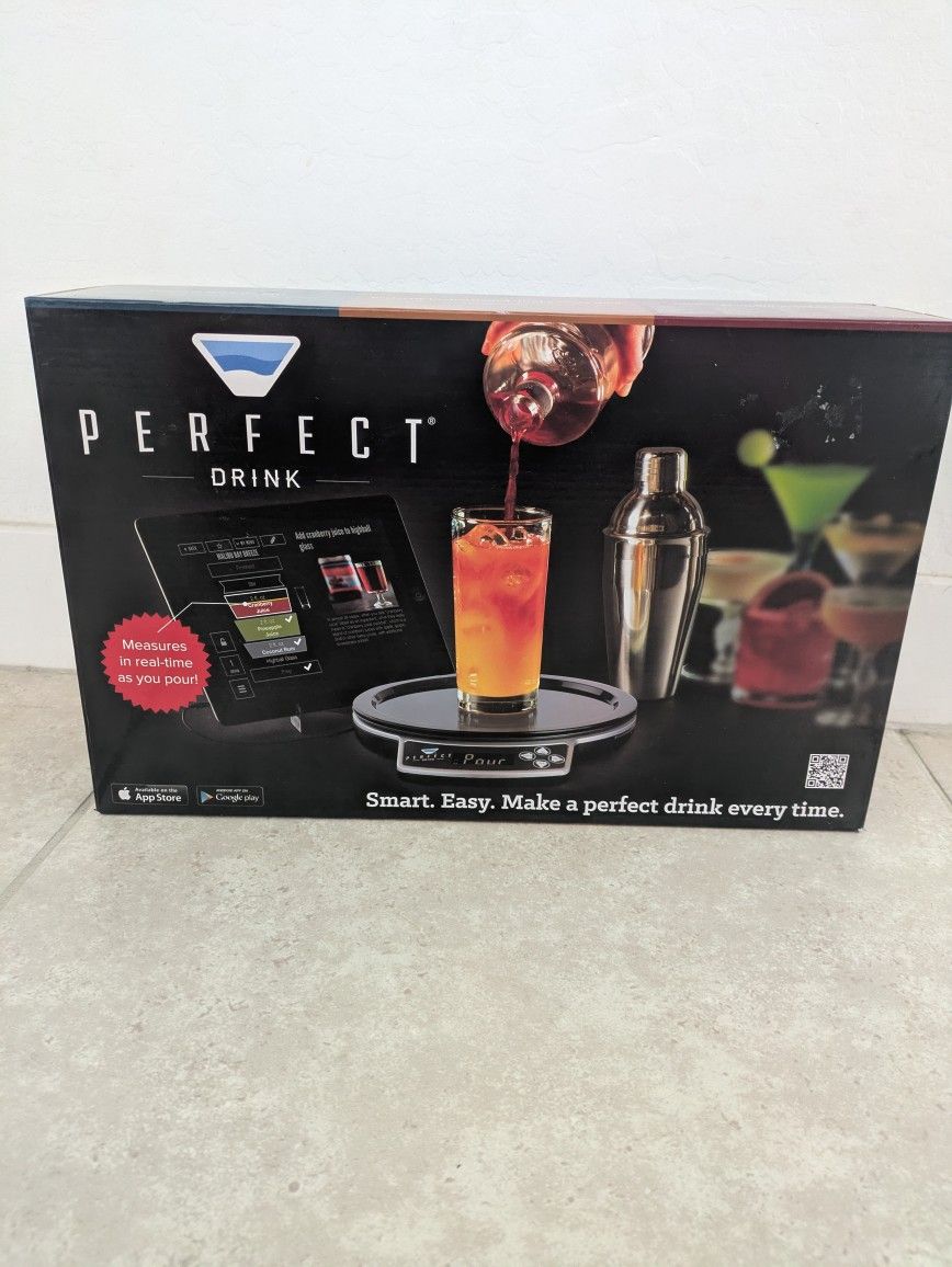 Perfect drink smart scale and stainless steel shaker