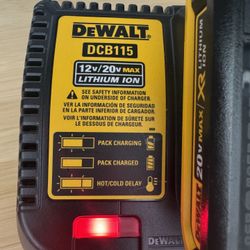 Dewalt DCB115 Battery Charger And Battery