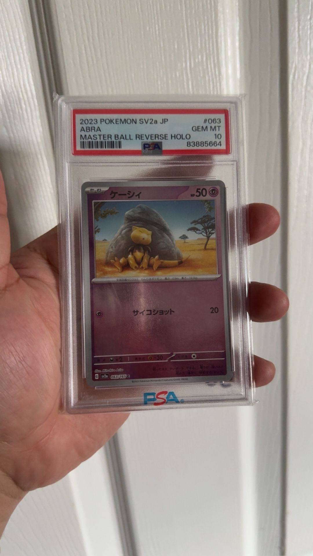 PSA 10 ABRA MASTER BALL REVERSE HOLO