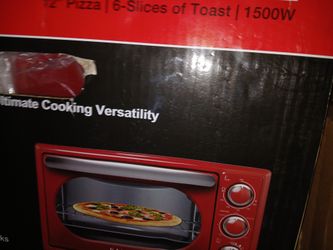 
Galanz 0.9 Cu ft Retro Red Convection Oven