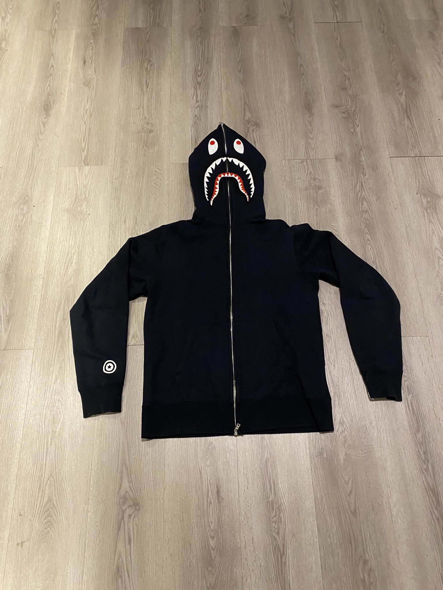 Black/Navy Blue Bape full zip