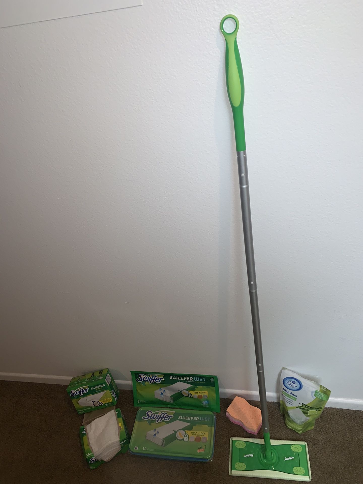 Laundry, Dishwasher, and Swiffer Cleaning Supplies