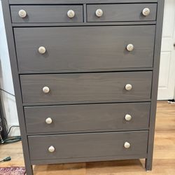 IKEA Hemnes 6 Drawer Gray Dresser