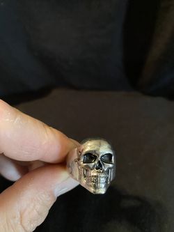 Stainless steel skull ring