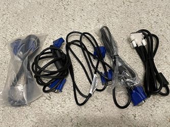 Computer Monitor Cables, Dvi And Vga