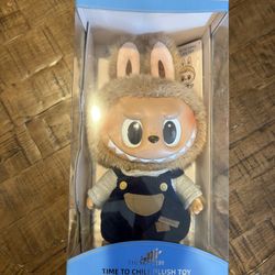 Authentic 18 inches LABUBU Time to chill-Vinyl Plush Doll 