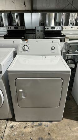 Amana White Basic Dryer - Automatic Dry