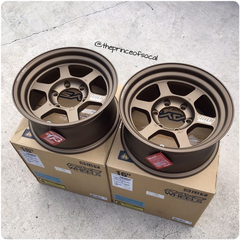 NEW VOLK 16" TE37x PROGRESSIVE BRONZE WHEELS 6x139.7 TACOMA FJ 4RUNNER TRD PRO