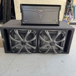 Dual 12” Kicker L7 Subwoofer & Kicker ZX1500.1 Amplifier (NO LOWBALLING!)