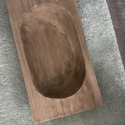 Wooden Dough Bowl 