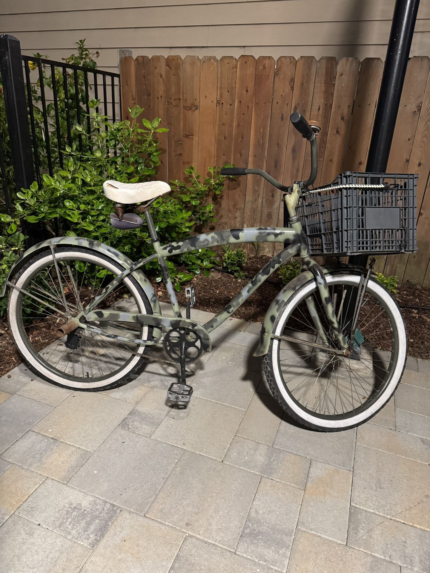Camo 26” Beach Cruiser Bike / Bicycle