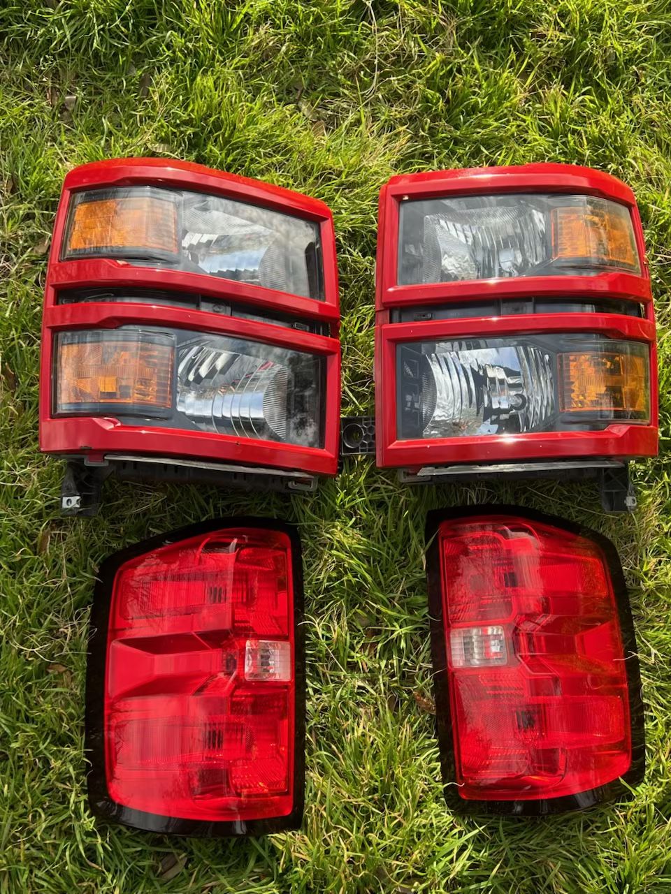 Red Headlights & Backlights