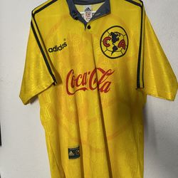 Club America Adidas Home 1(contact info removed) Soccer Jersey Size Large