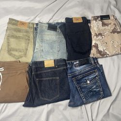 7 PAIRS OF NICE   SIZE 34-36 JEANS !
