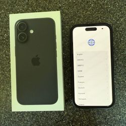iPhone 16 (unlocked) - Black - 128Gb w/ 2y Apple Care - Like New