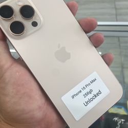 16 Pro Max Unlocked. Cash Or $50 Down W Approval 