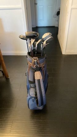 Golf Men’s RH Wilson Drivers Bomber Irons w/Diawa Bag