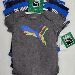 5 piece puma Onesie infant set