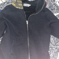 Black Bape Hoodie Size Large 