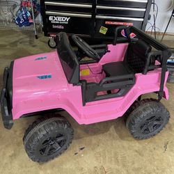 Kids Electric Pink Jeep Needs Battery