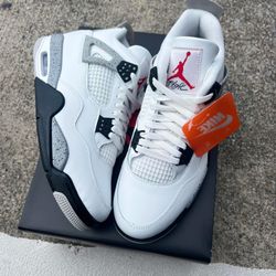 Jordan 4 White Cement 