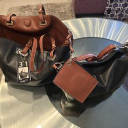 Bass Brand  3 PC Carry Bag, Purse, & wristlet