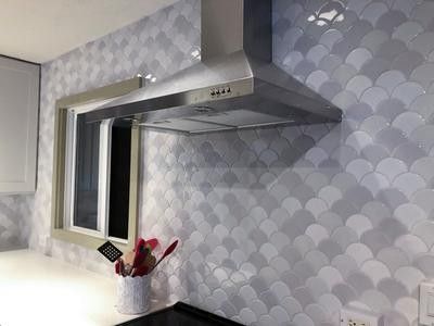 Elida ceramic wall tiles, new. 9 sheets of this mosaic