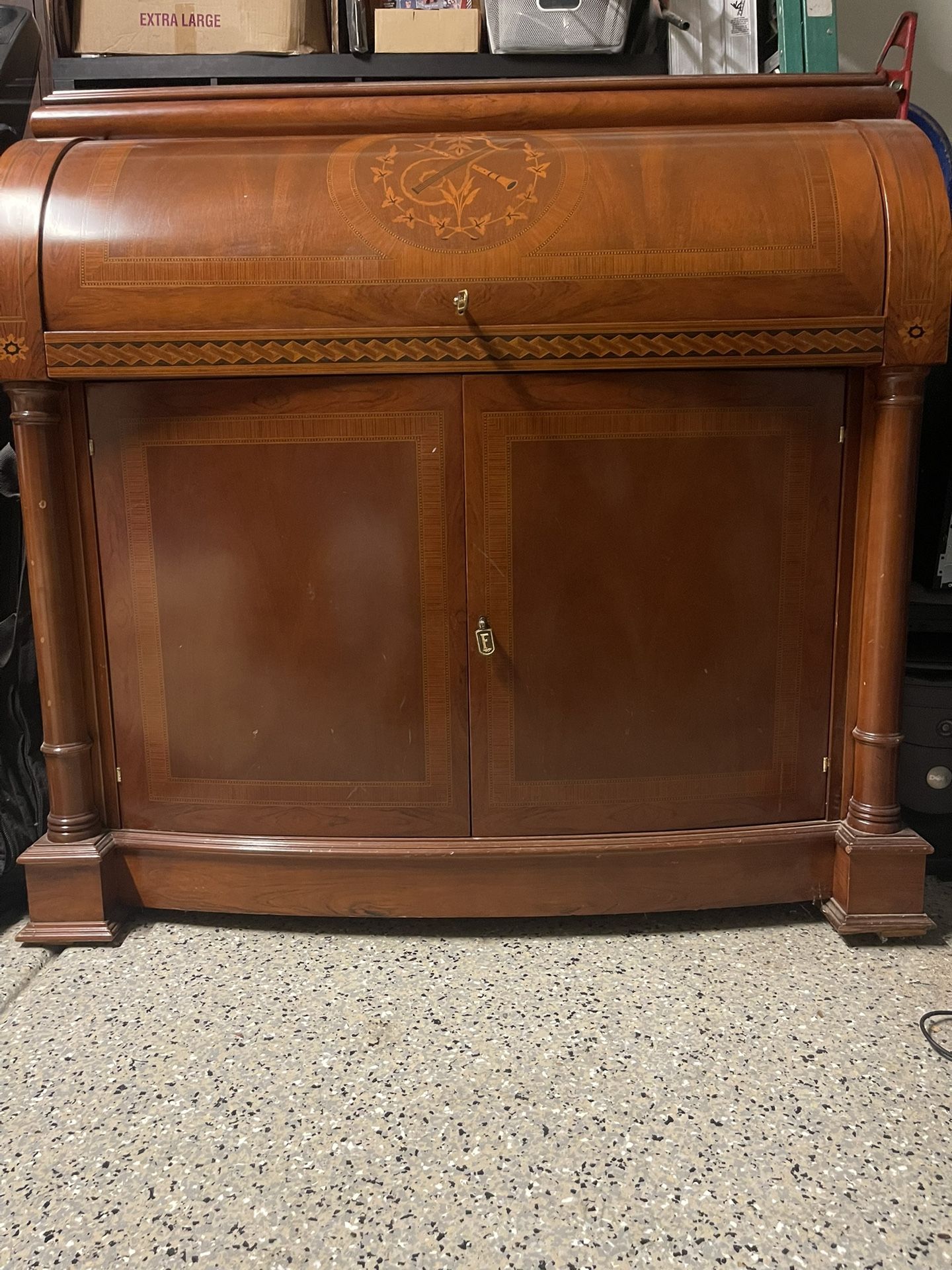 Antique Dry Bar Solid Wood