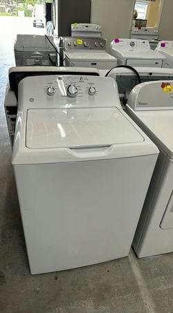 GE Top Load Washer White - High Efficiency Quiet Operation
