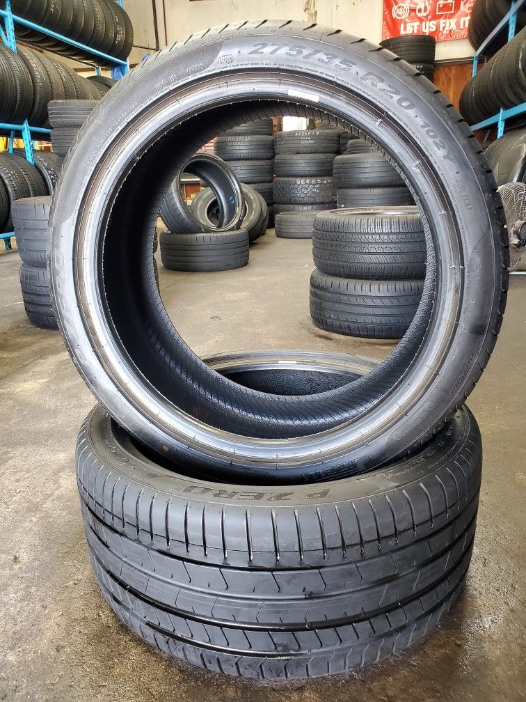 π₯ (2) 275 35 20 Pirelli PZero Runflat Tires