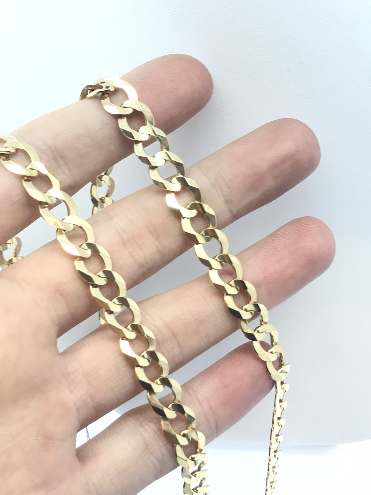 Gold Chain Cuban 10K Solid New